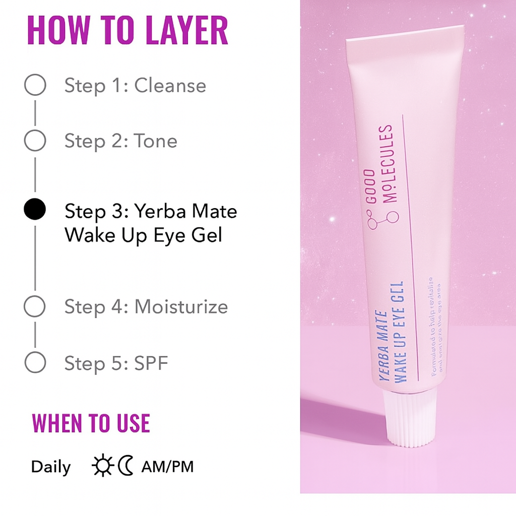 Z Good Molecules Yerba Mate Wake Up Eye Gel β Brighten, Hydrate, SLAY πβ¨