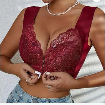 🖤 Lace Front Closure Bra – Stylish Women’s Underwear