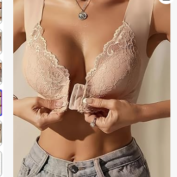 🖤 Lace Front Closure Bra – Stylish Women’s Underwear