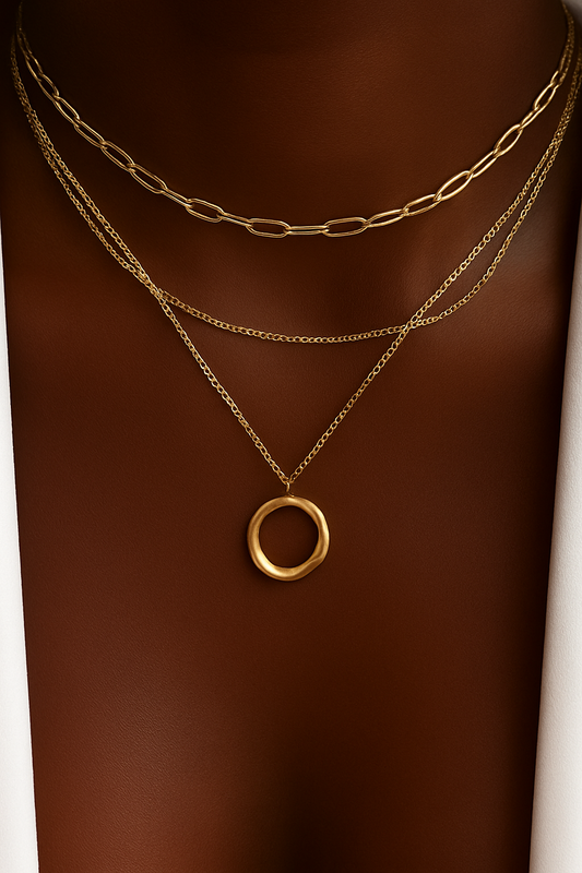 Layer It On Me: The 3-Layered Gold Necklace ✨💛