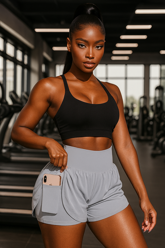 Women's Yoga Shorts with Pockets – Fitness Running Baddie Shorts