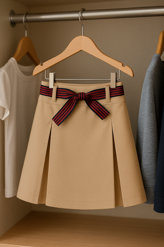 Nautica Girls' School Uniform Pleated Pull-On Scooter Skirt