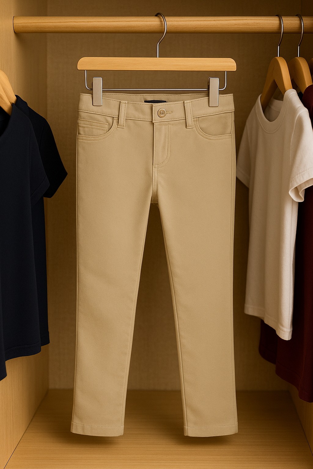 French Toast Girls' Stretch Skinny 5 Pocket Knit Pant