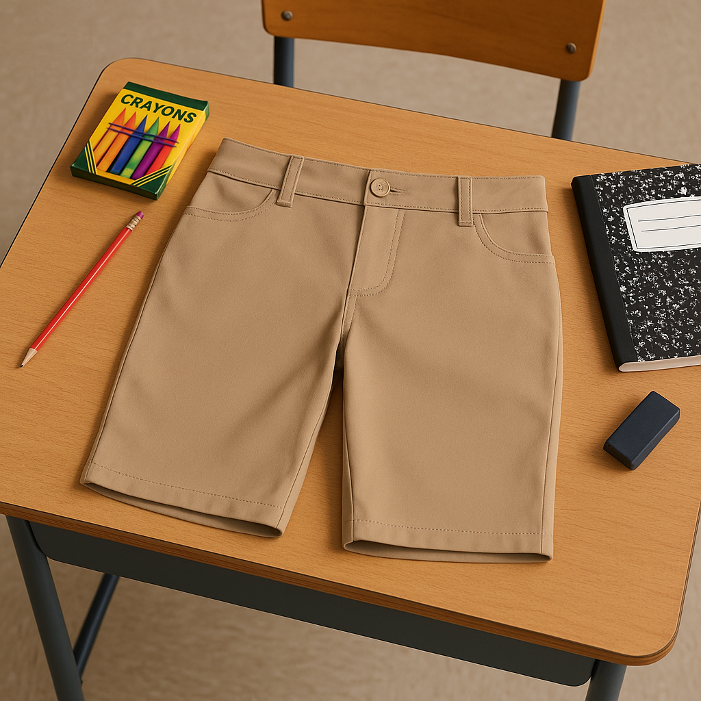 Nautica Girls' School Uniform Bermuda Shorts