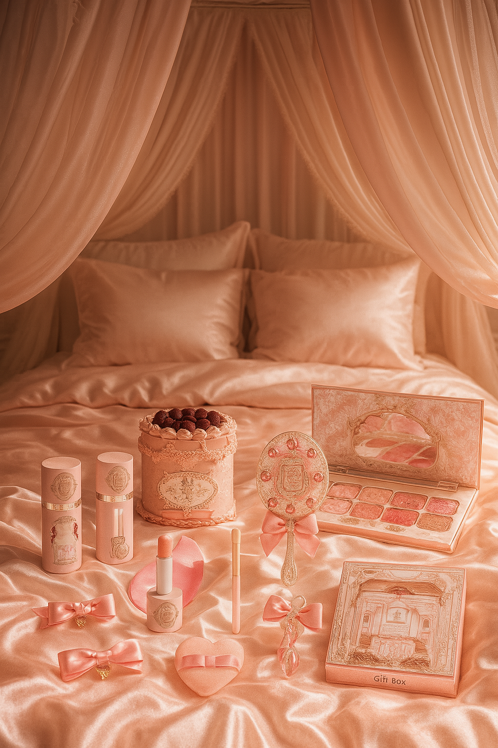 Flower Knows Strawberry Cupid Makeup Gift Box – Enchanted Vanity Must-Have 💖