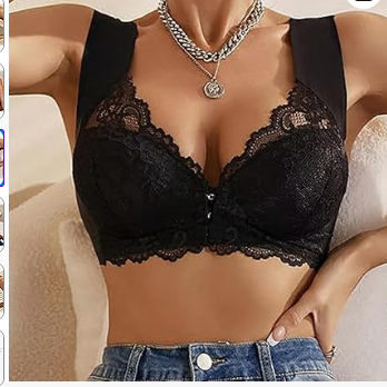 🖤 Lace Front Closure Bra – Stylish Women’s Underwear