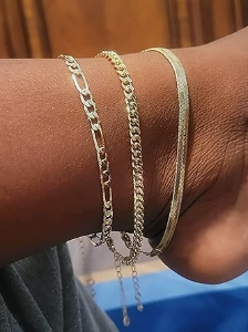 💛 Gold Ankle Bracelets Set for Women – Waterproof 14K Gold Layered Anklets